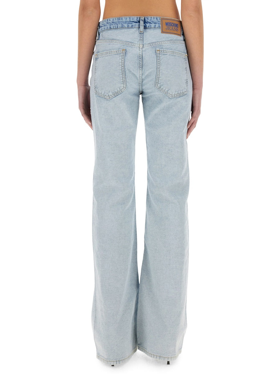 TWO-TONE DENIM JEANS