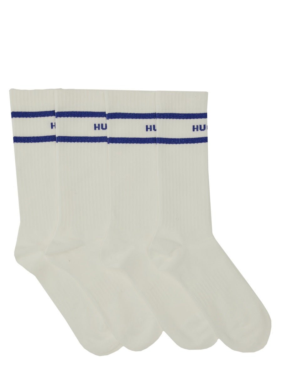 SET OF TWO SOCKS WITH LOGO