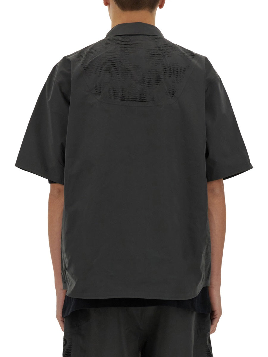 LASER CUT SHORT SLEEVE SHIRT