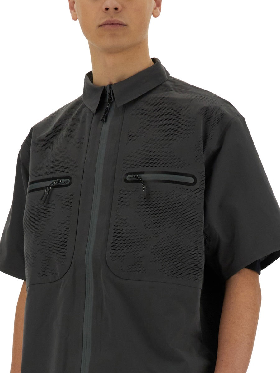 LASER CUT SHORT SLEEVE SHIRT