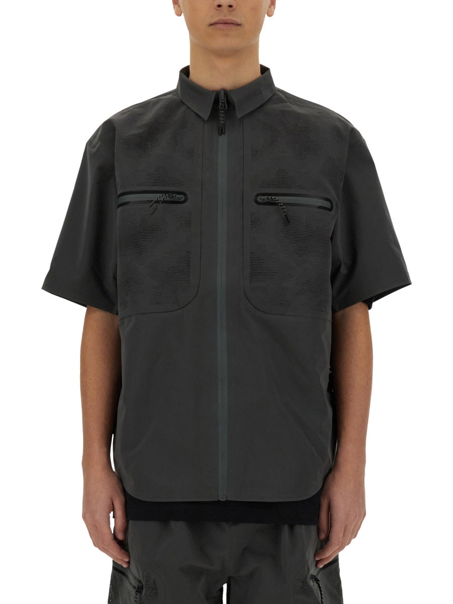 LASER CUT SHORT SLEEVE SHIRT