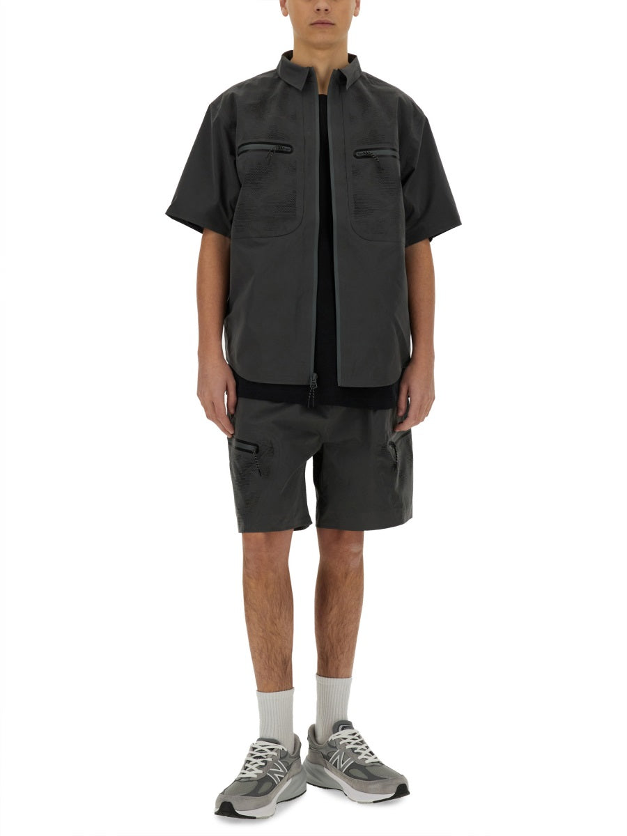 LASER CUT SHORT SLEEVE SHIRT