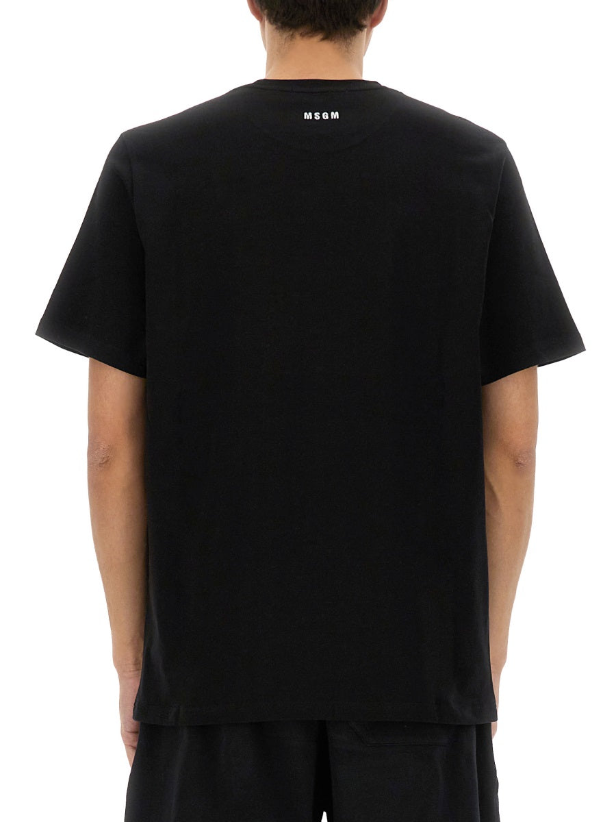 T-SHIRT WITH EMBROIDERED LOGO