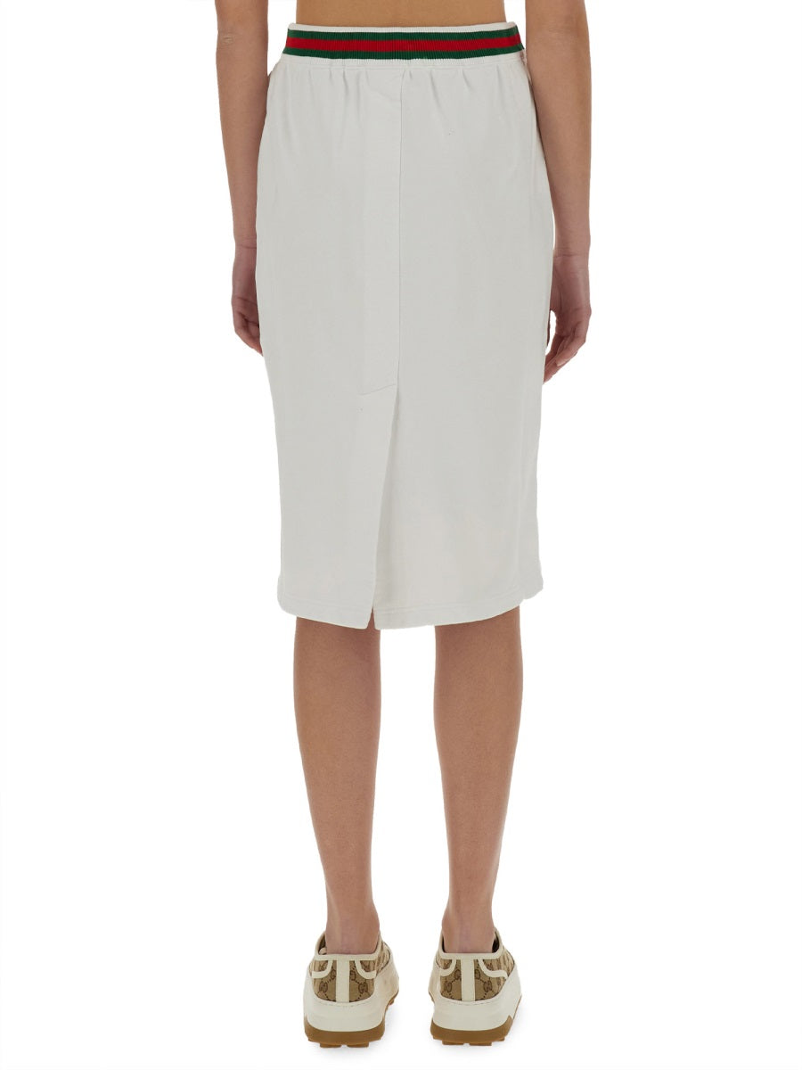 COTTON JERSEY SKIRT
