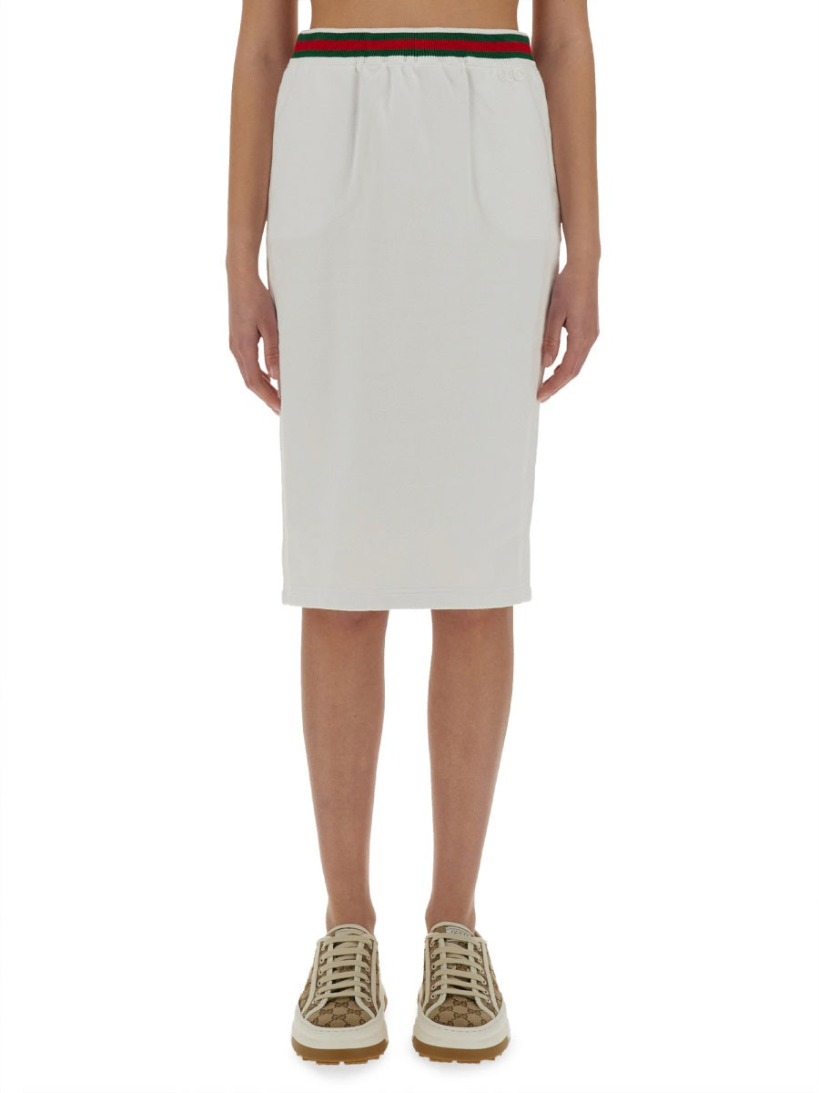 COTTON JERSEY SKIRT
