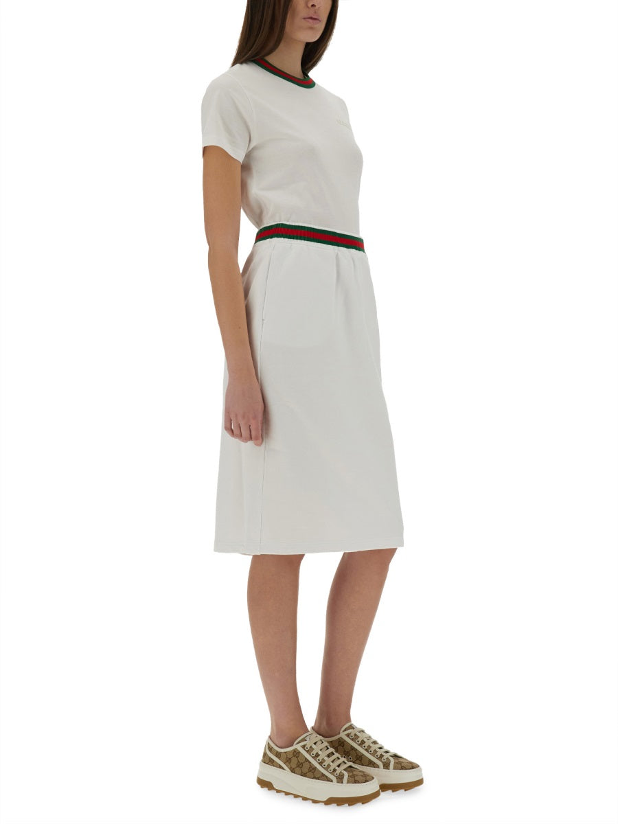 COTTON JERSEY SKIRT
