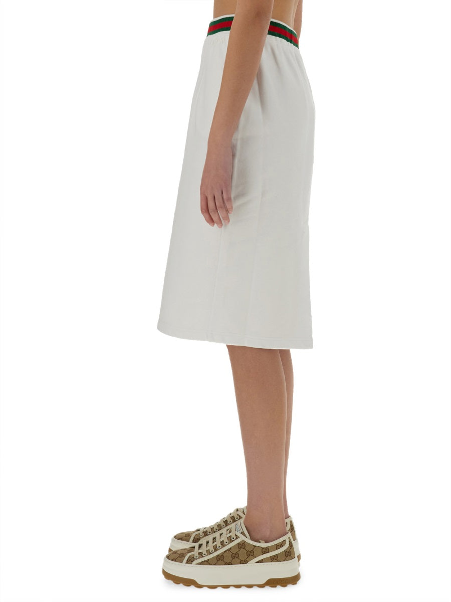 COTTON JERSEY SKIRT