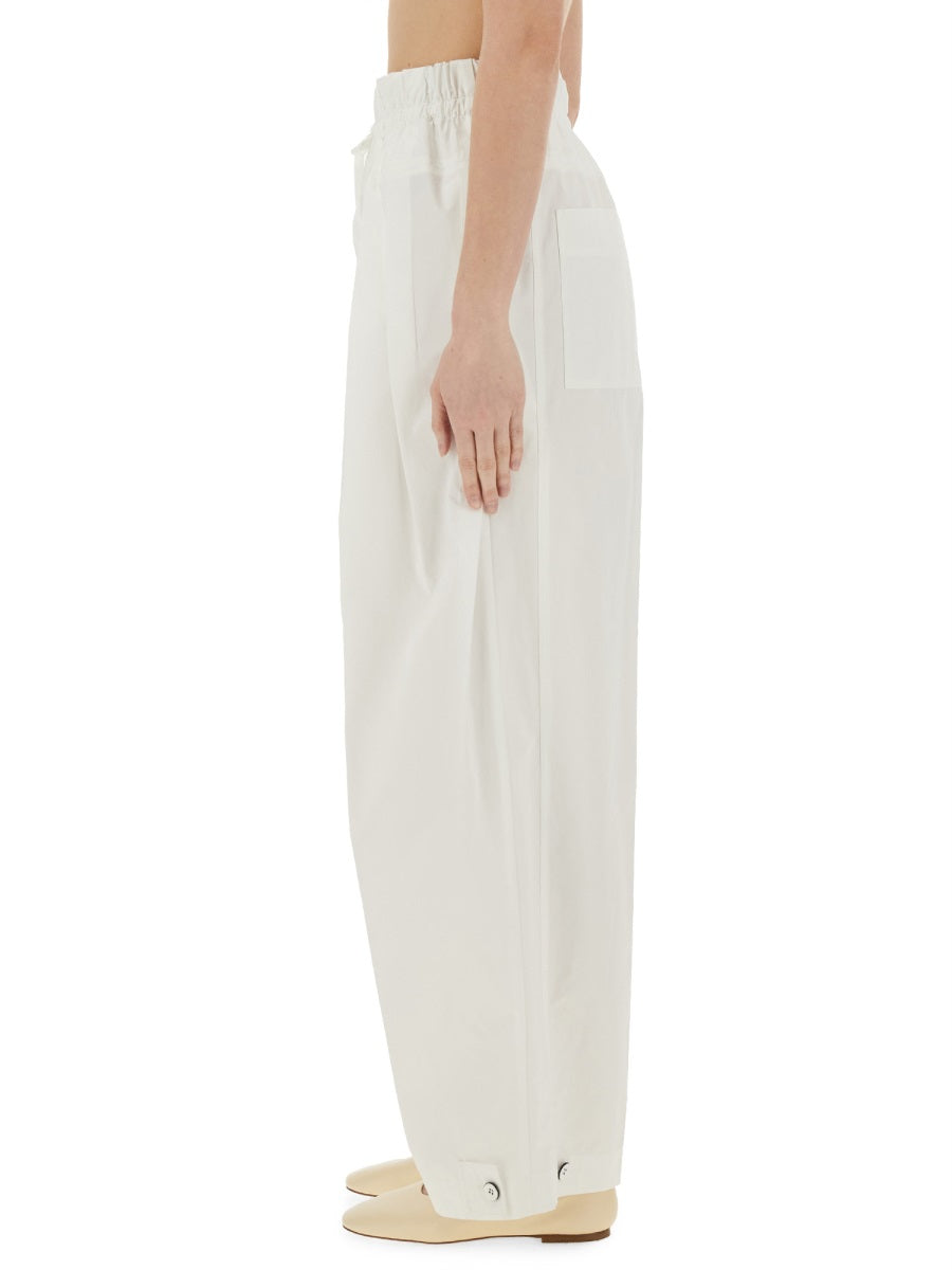 WIDE PANTS IN COTTON GABARDINE