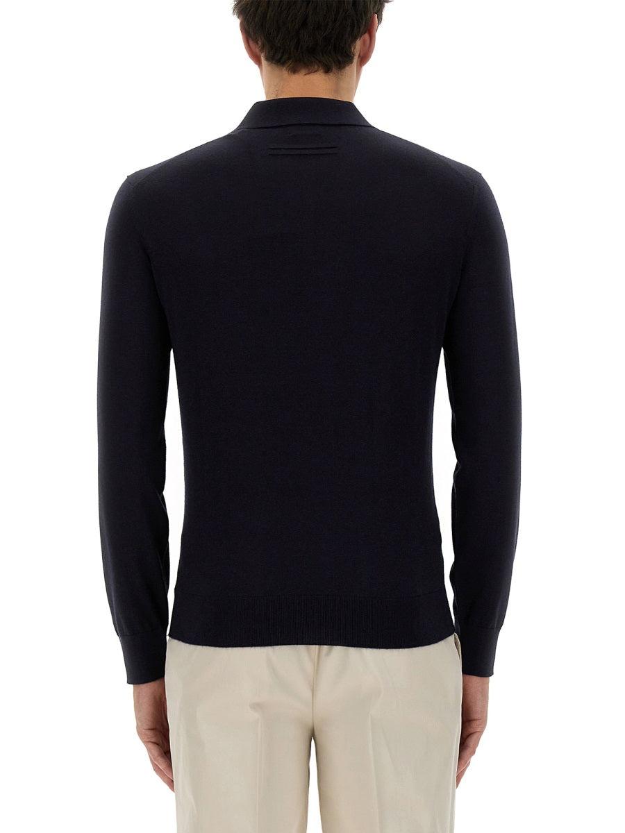CASHMERE AND SILK POLO SHIRT