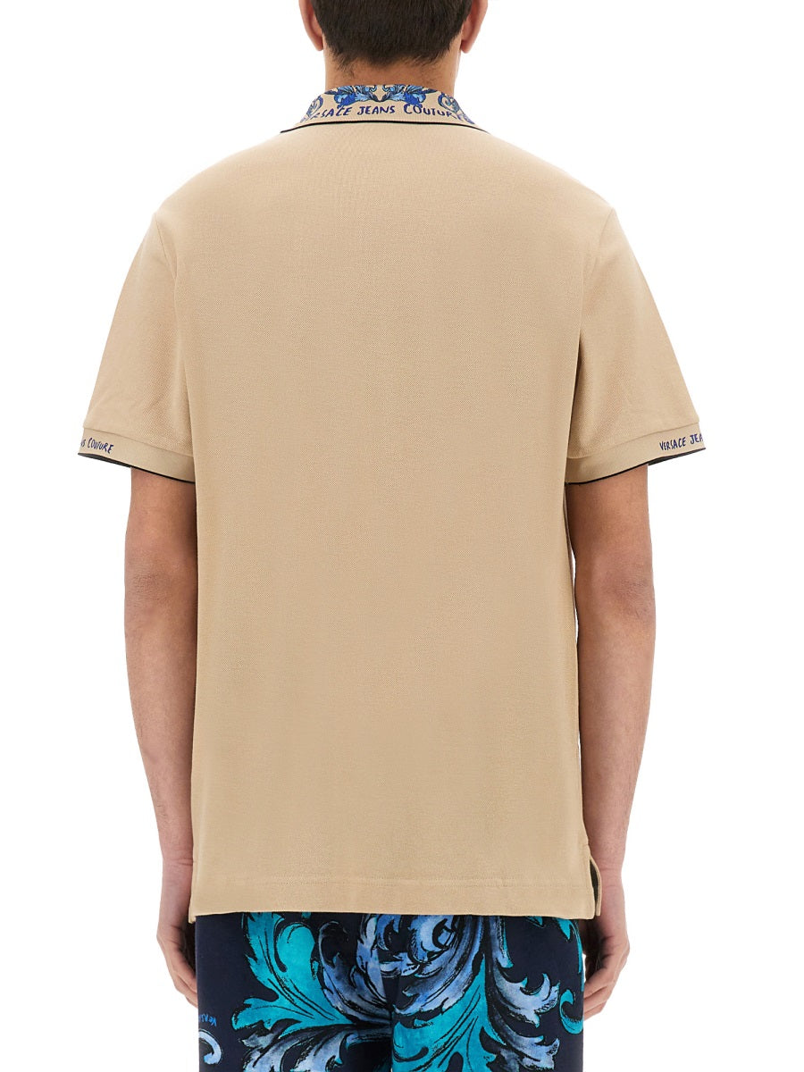 POLO SHIRT WITH BAROQUE OUTLINE COLLAR