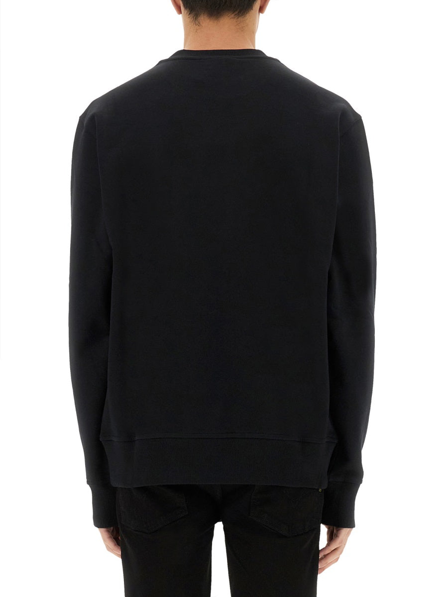 SWEATSHIRT WITH BAROQUE OUTLINE LOGO