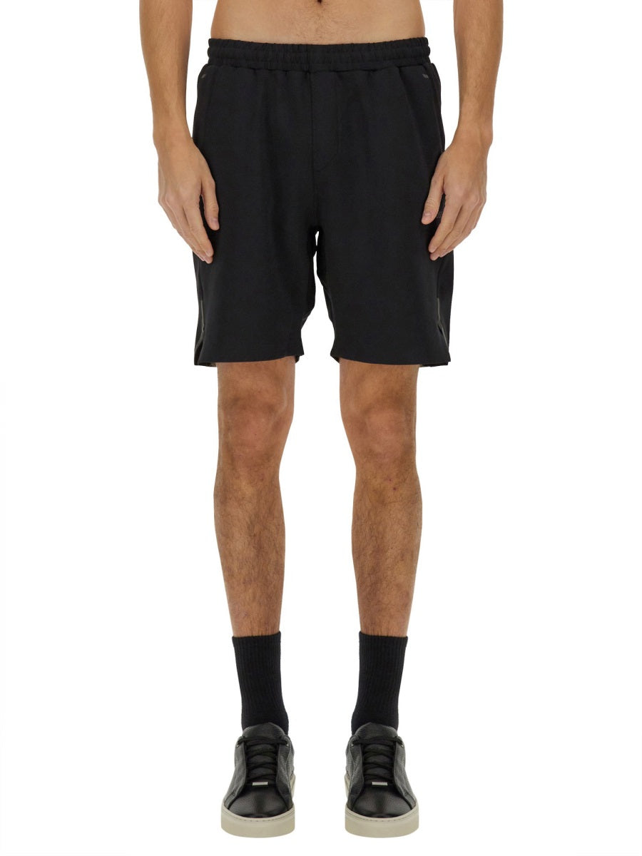 TECHNICAL FABRIC BERMUDA SHORTS