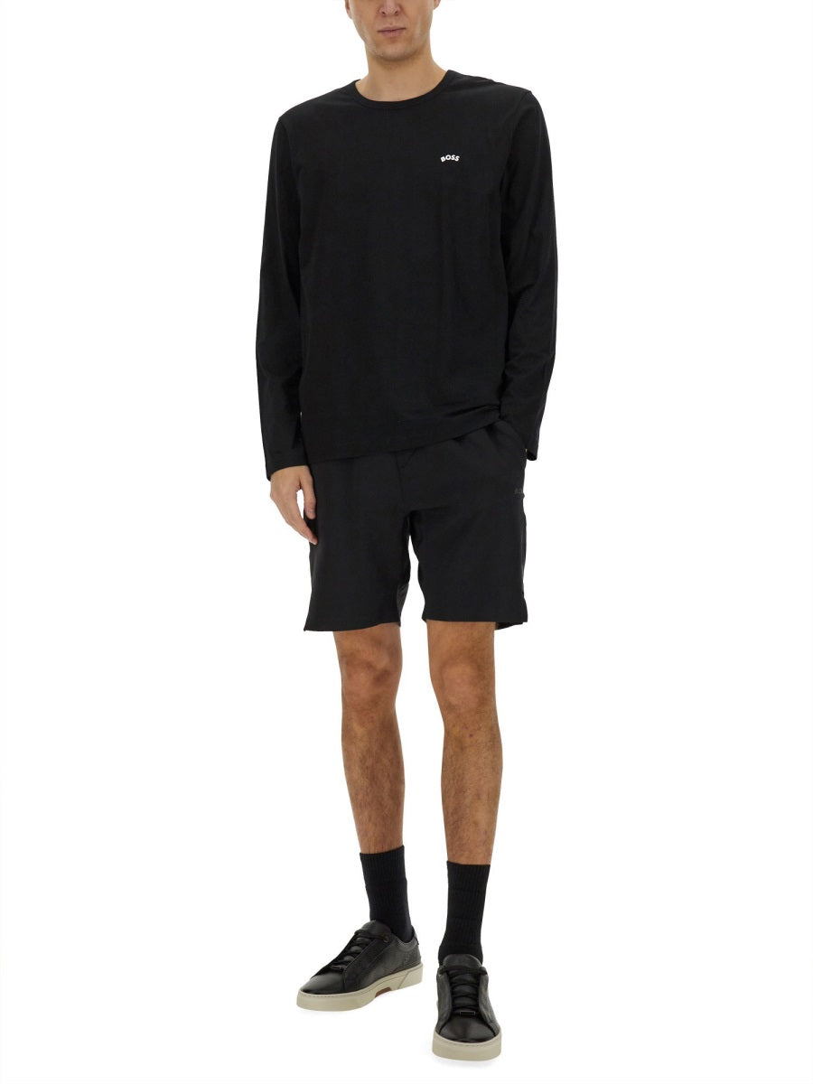 TECHNICAL FABRIC BERMUDA SHORTS