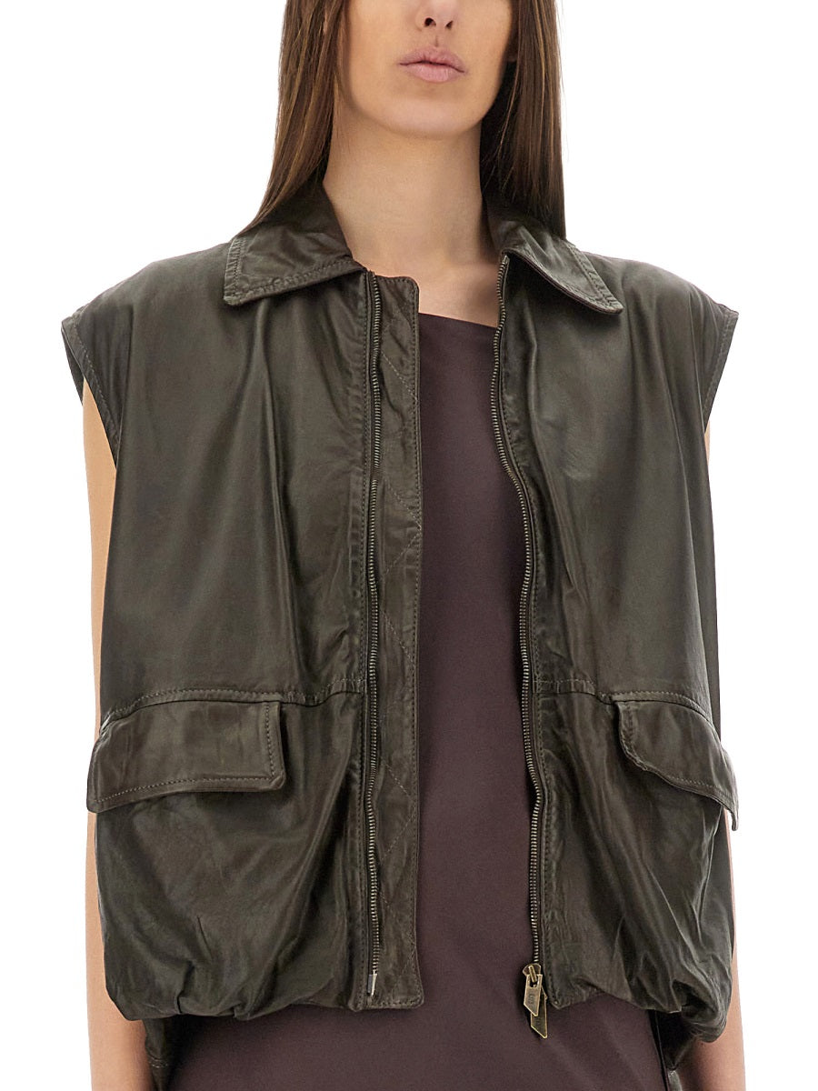 LEATHER VEST