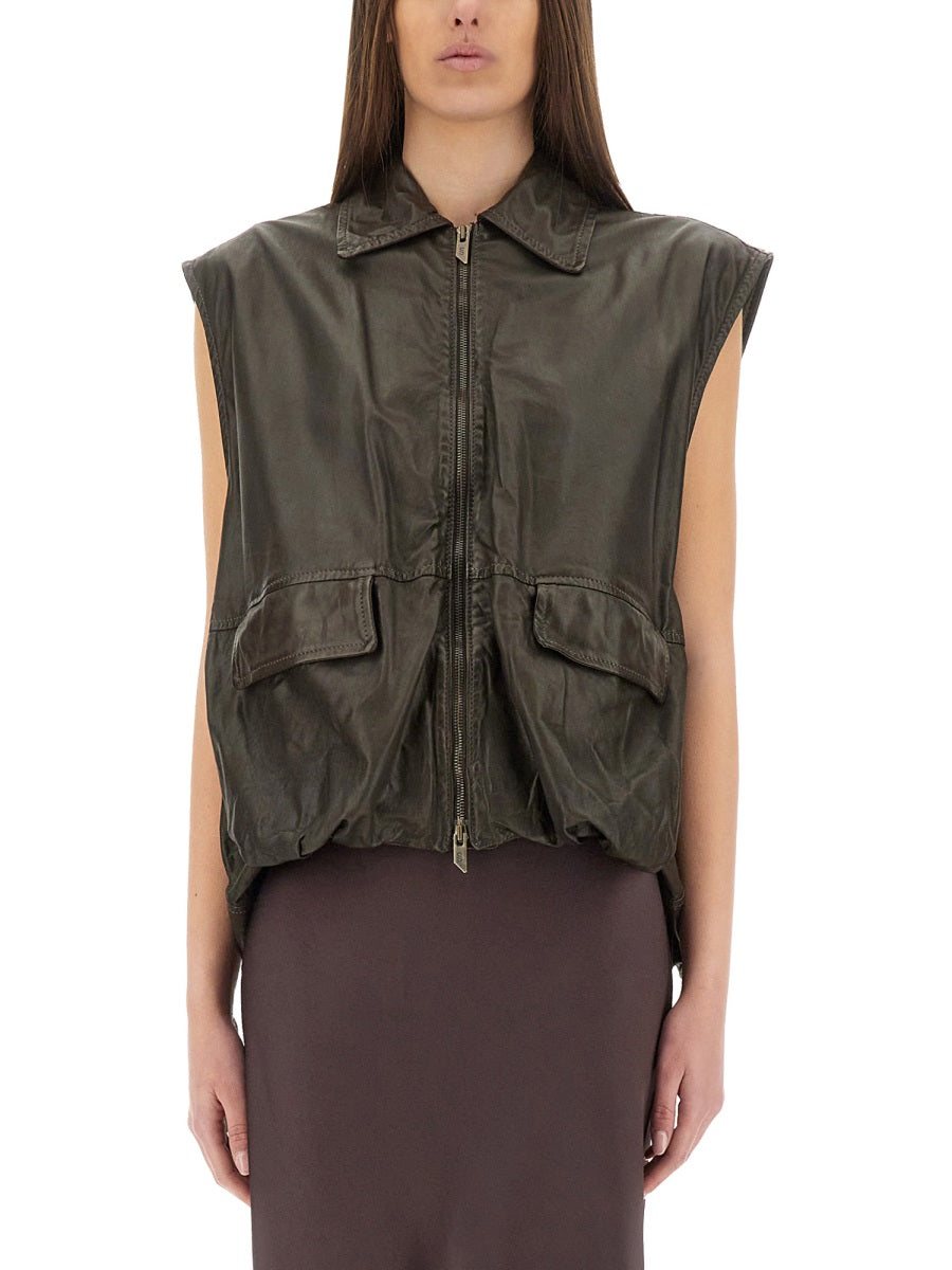 LEATHER VEST