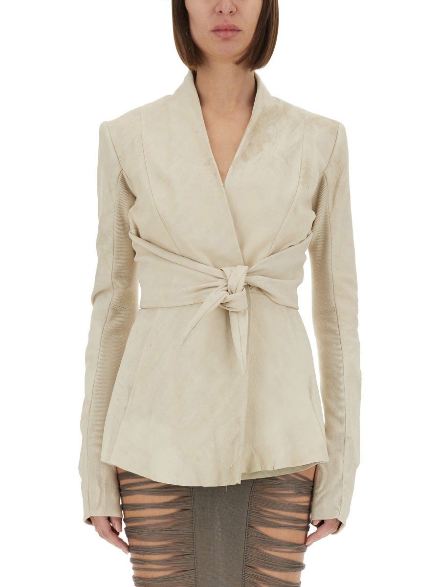 STRUCTURED LEATHER JACKET