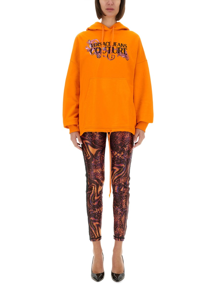 HOODIE WITH LOGO AND CRYSTALS