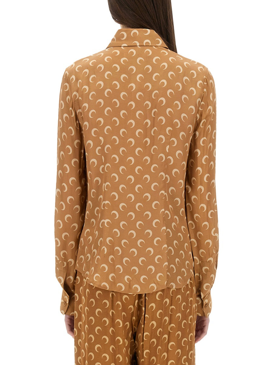 "MOON" SATIN SHIRT