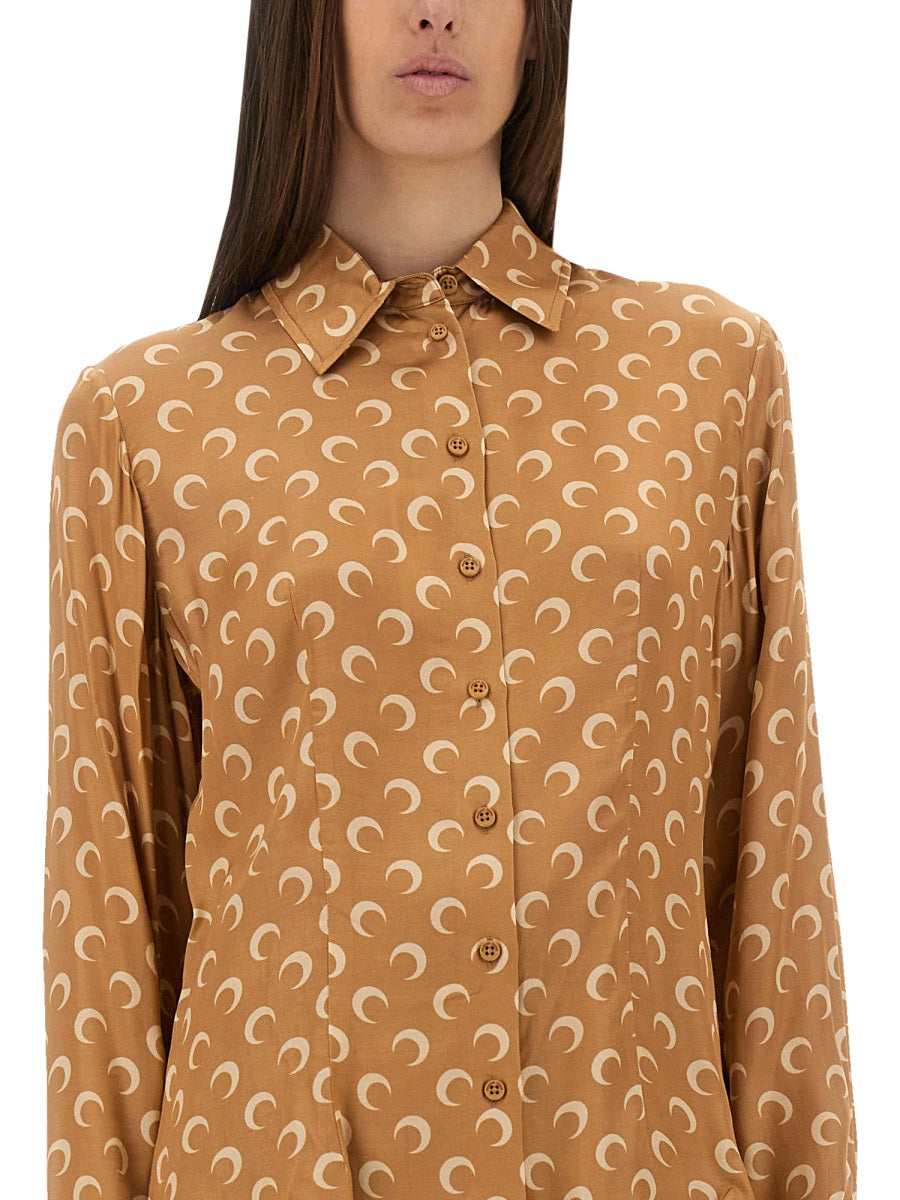 "MOON" SATIN SHIRT