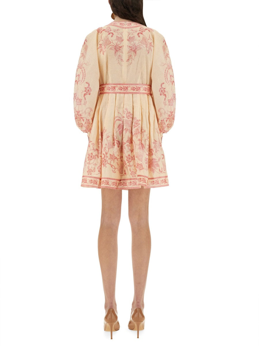 "LUCKY" LOW-CUT MINI DRESS