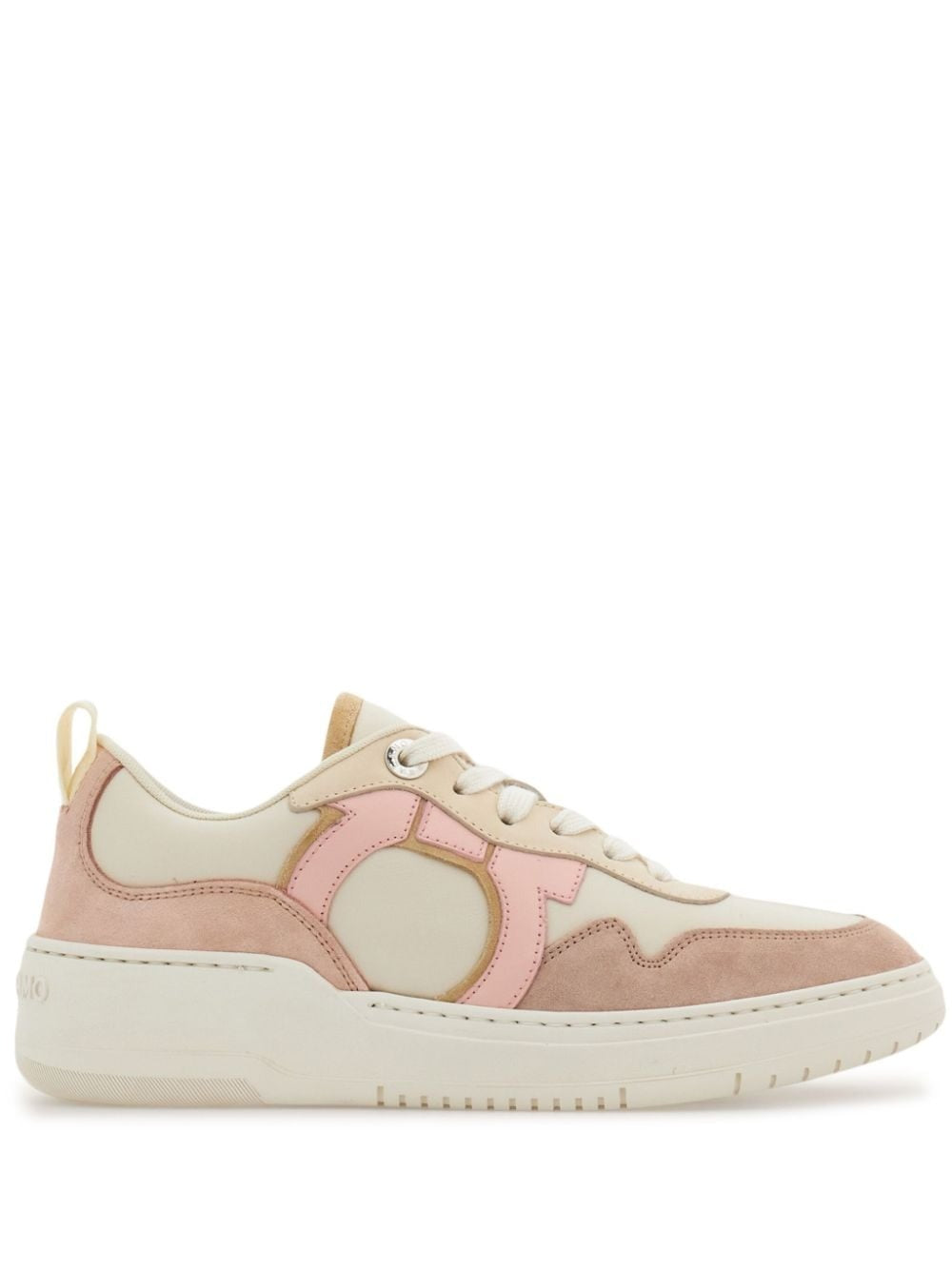 GANCINI SUEDE AND LEATHER SNEAKERS