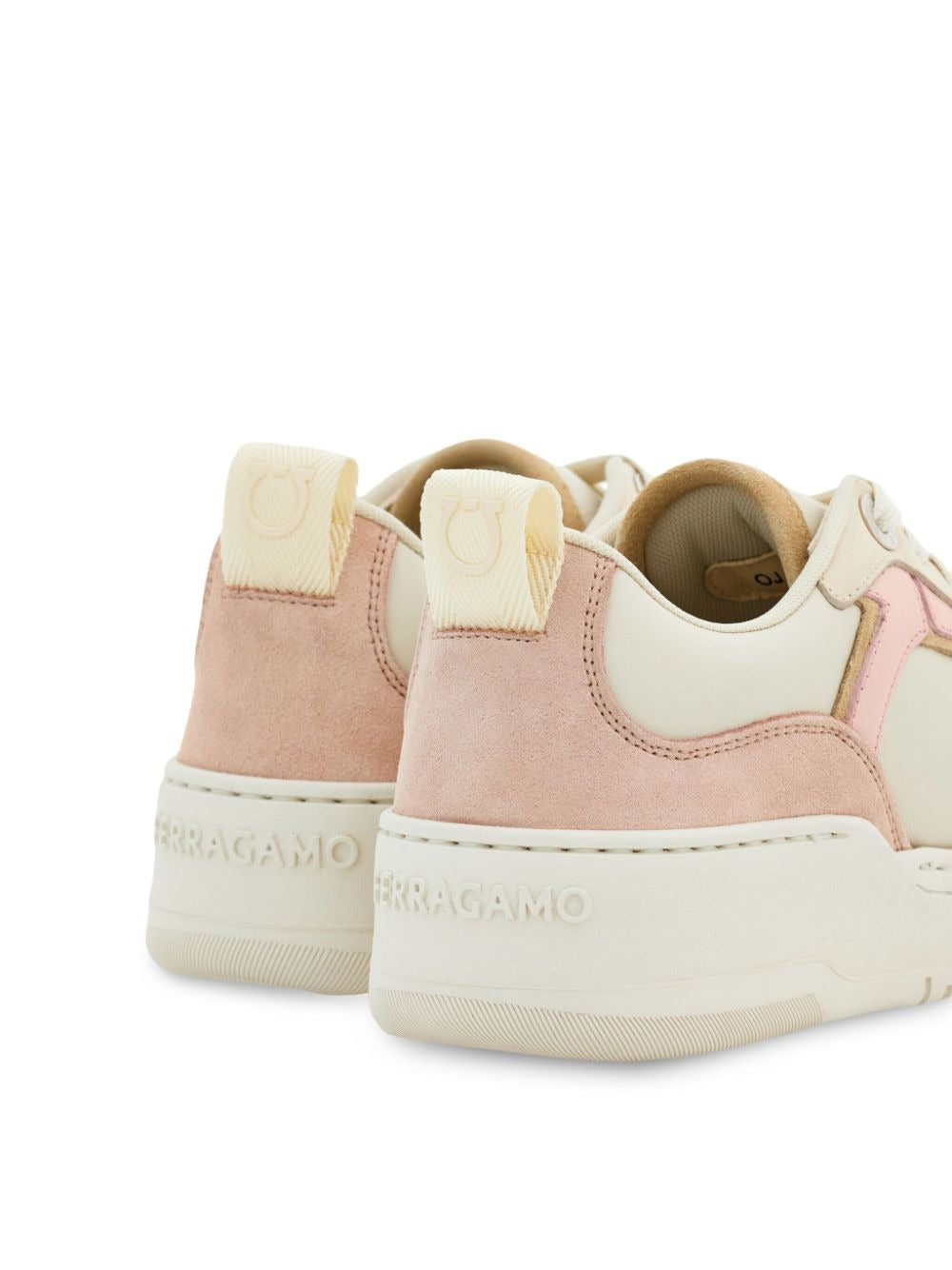GANCINI SUEDE AND LEATHER SNEAKERS