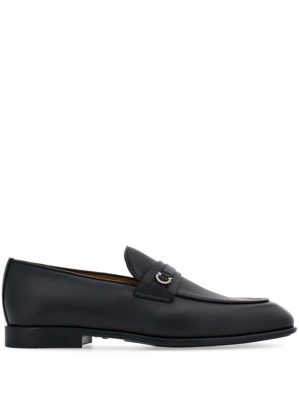 HAMMERED LEATHER GANCINI LOAFERS