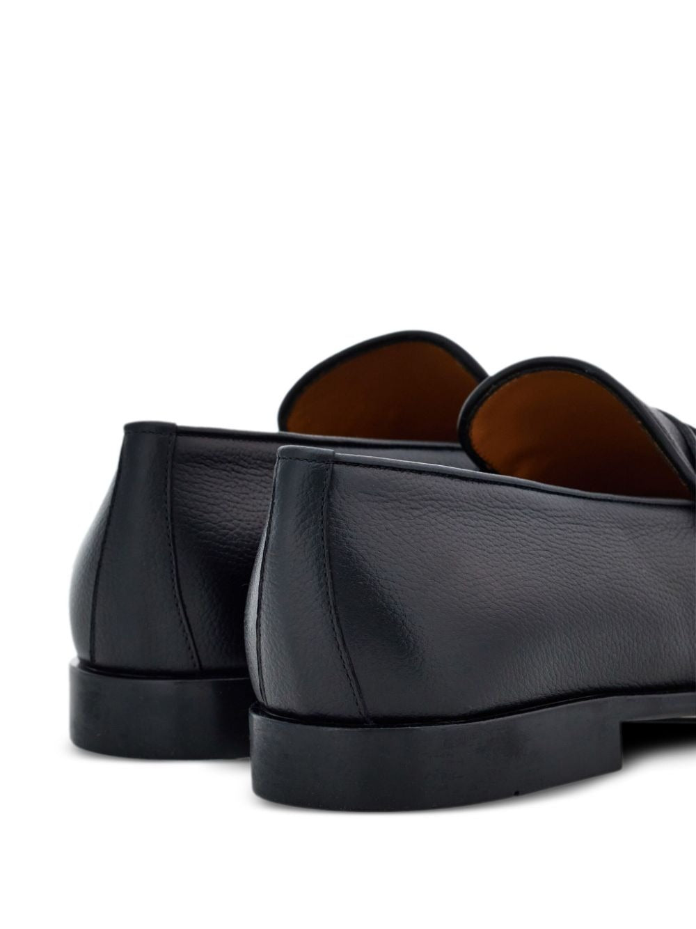 HAMMERED LEATHER GANCINI LOAFERS