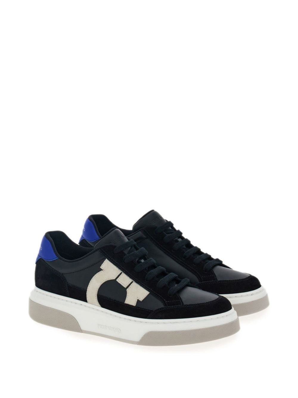 LOW TOP SNEAKERS WITH GANCINI OUTLINE