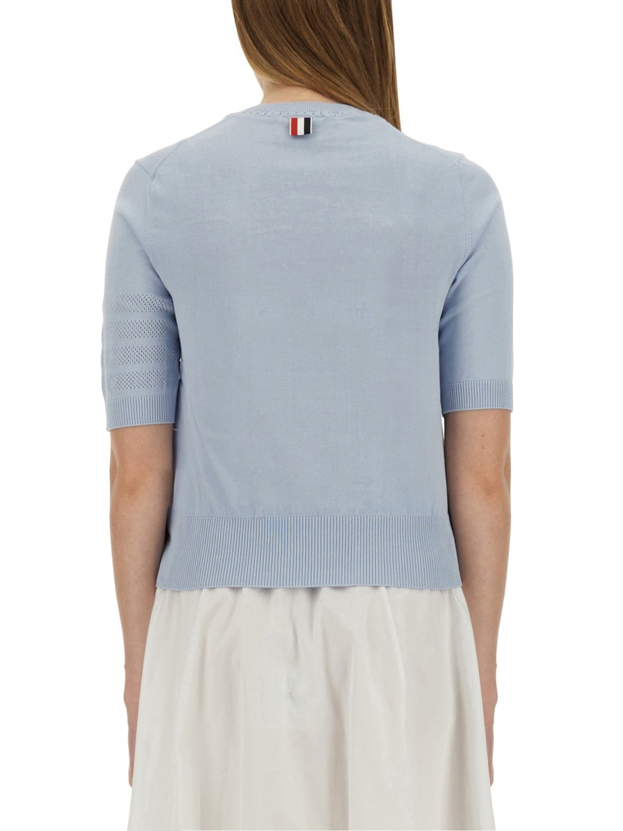 "4-BAR" KNITTED T-SHIRT