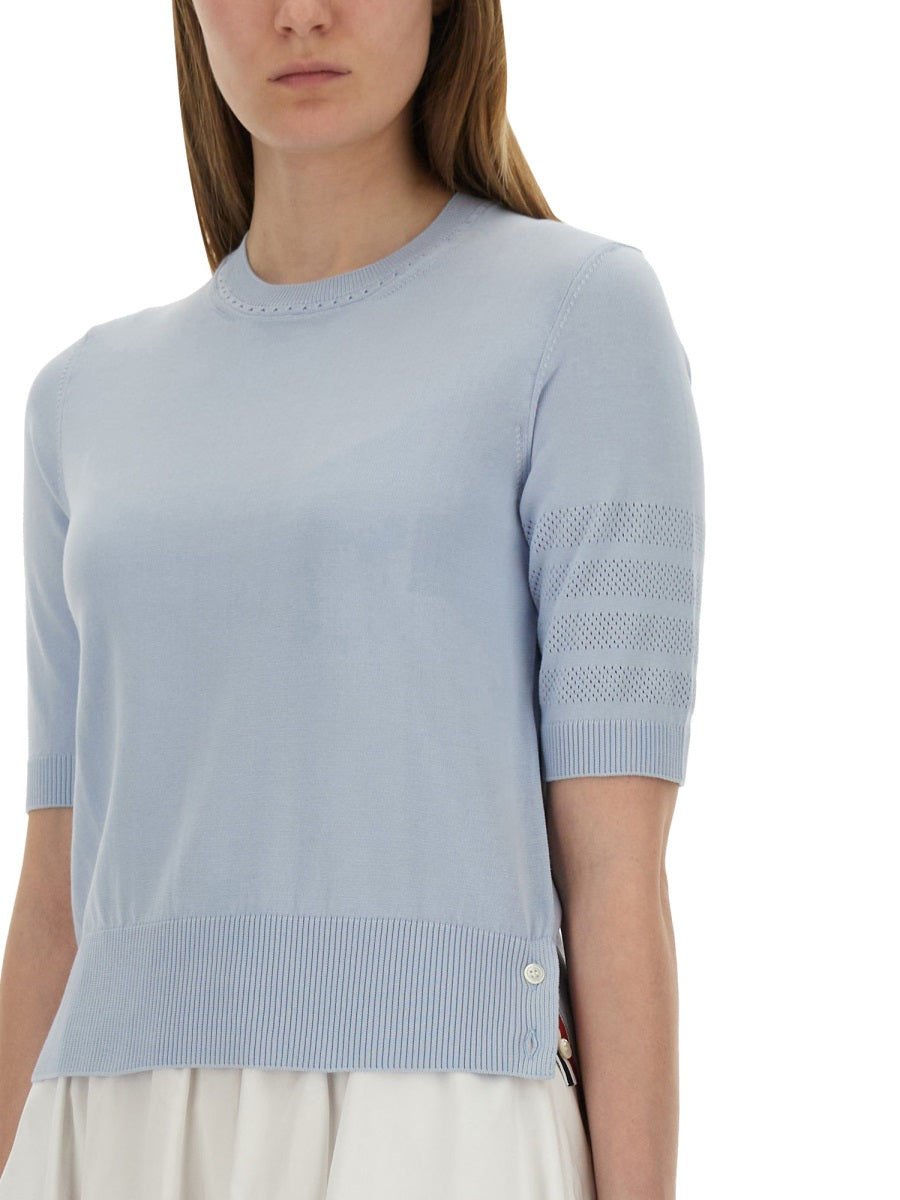 "4-BAR" KNITTED T-SHIRT