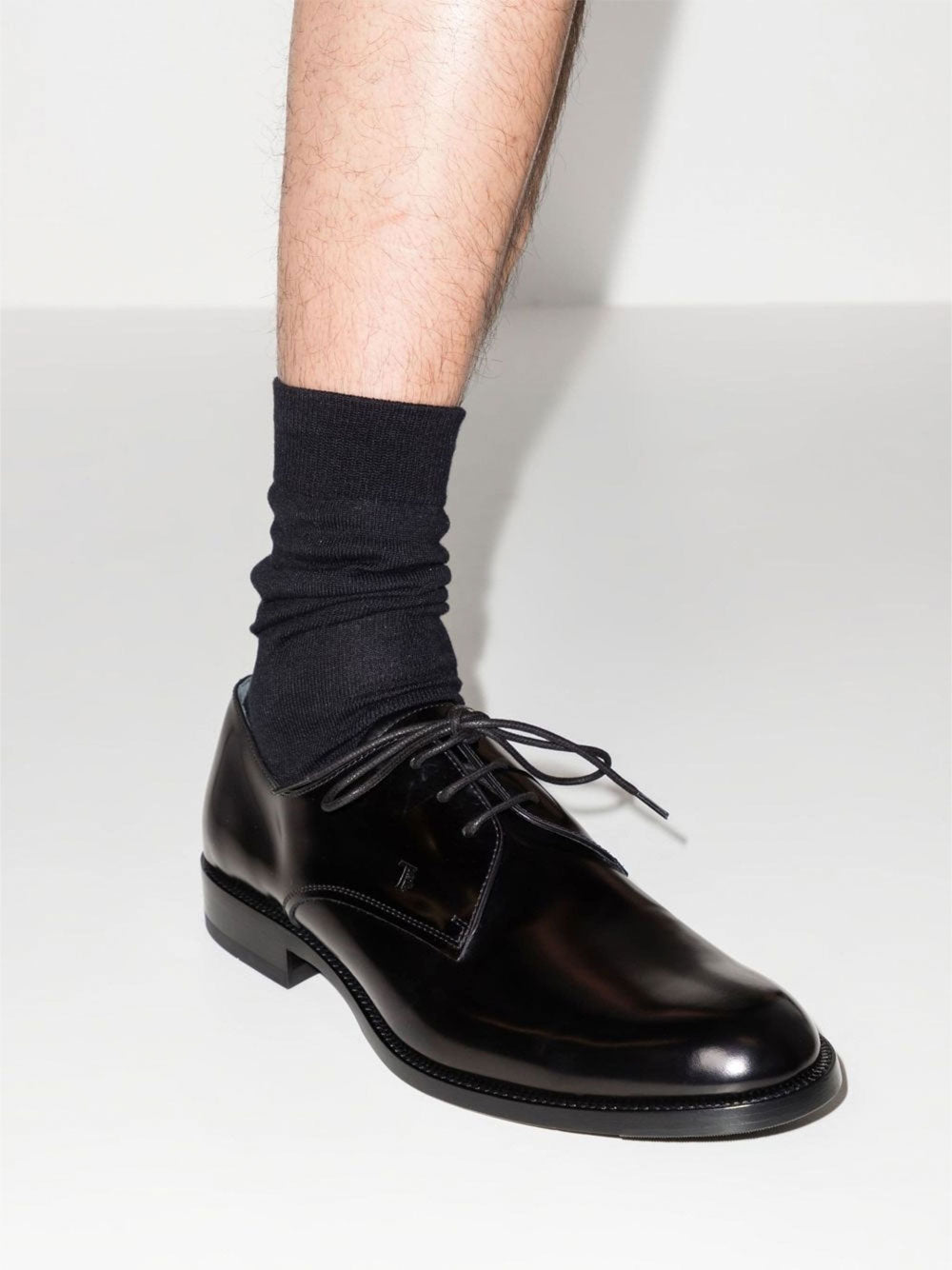 DERBY IN PELLE LUCIDA