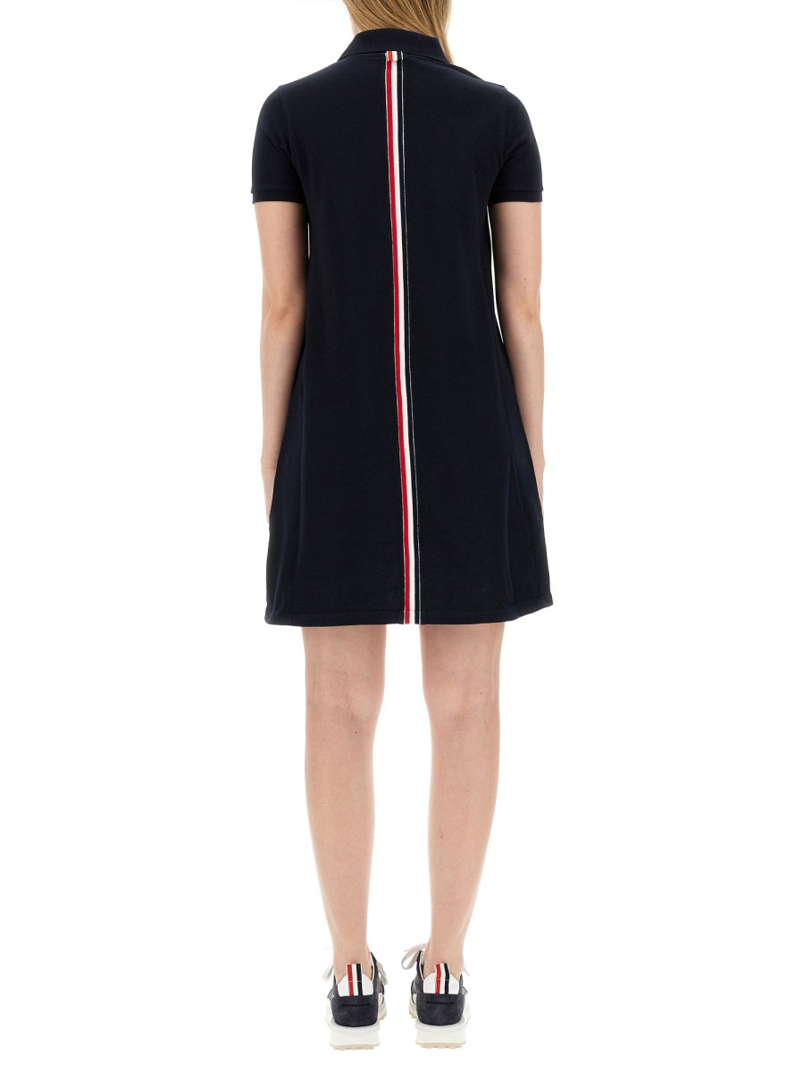 COTTON PIQUE POLO SHIRT DRESS