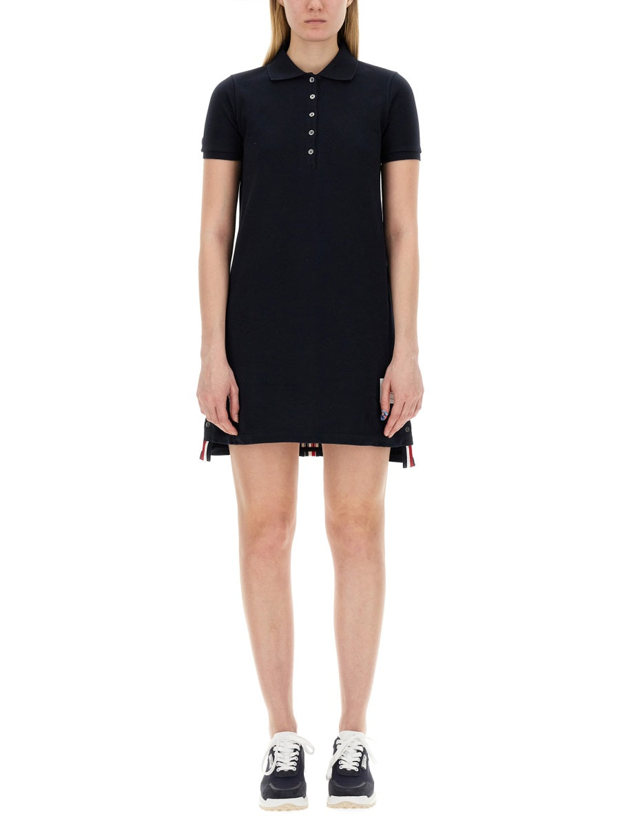 COTTON PIQUE POLO SHIRT DRESS
