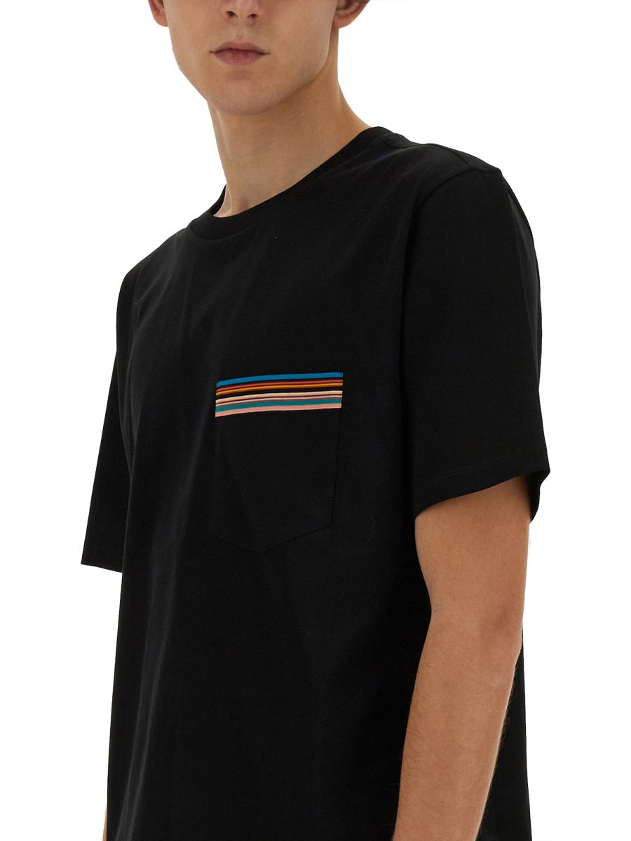 STRIPED POCKET T-SHIRT
