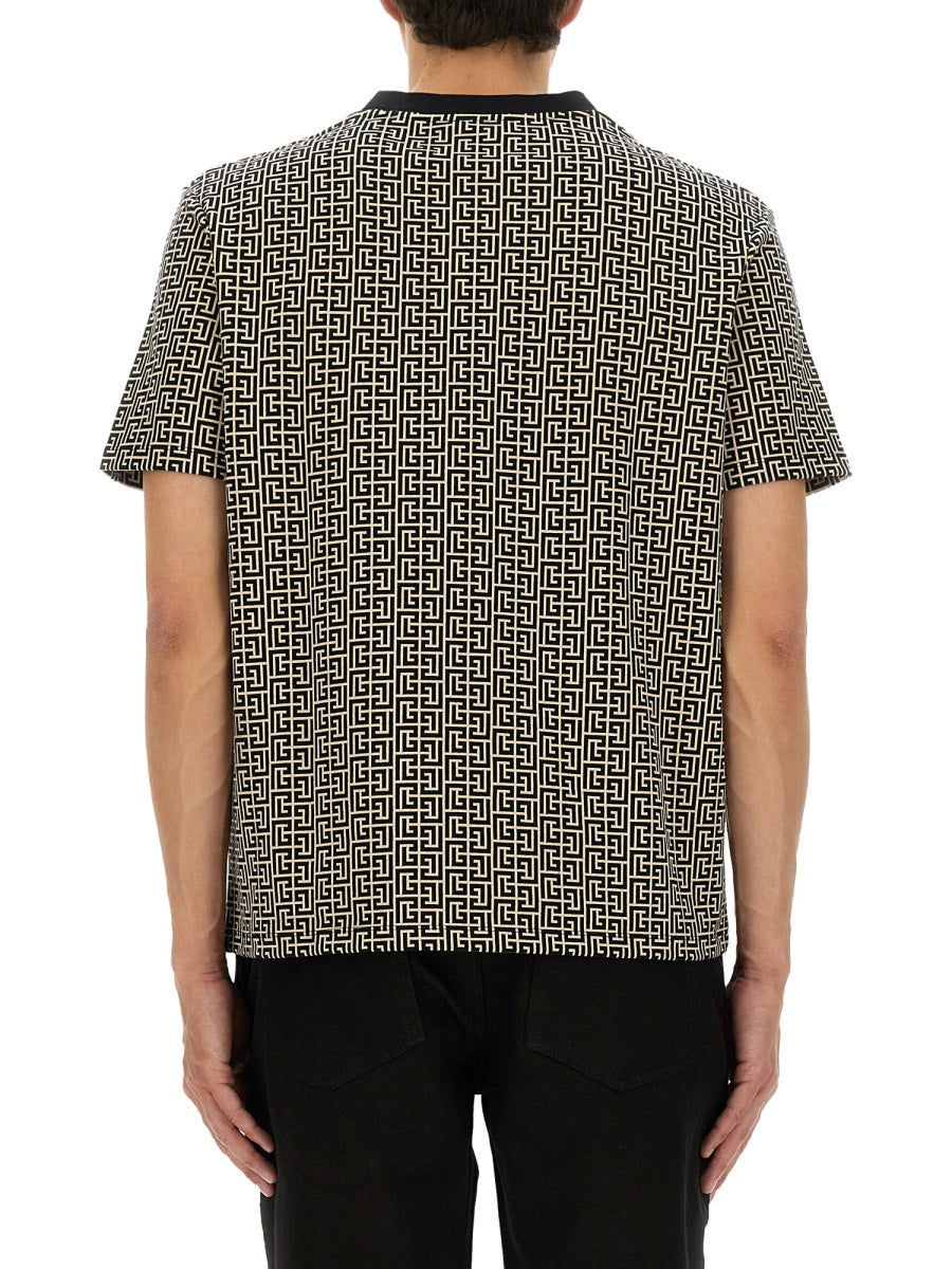 MONOGRAMMED JACQUARD T-SHIRT