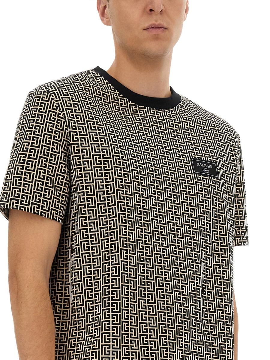 MONOGRAMMED JACQUARD T-SHIRT