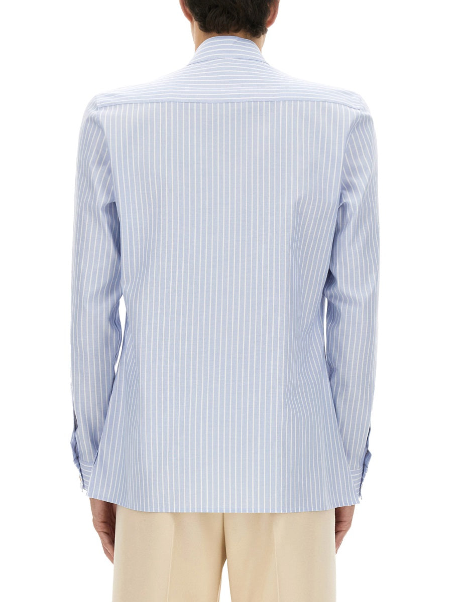 COTTON OXFORD SHIRT WITH TOGGLE
