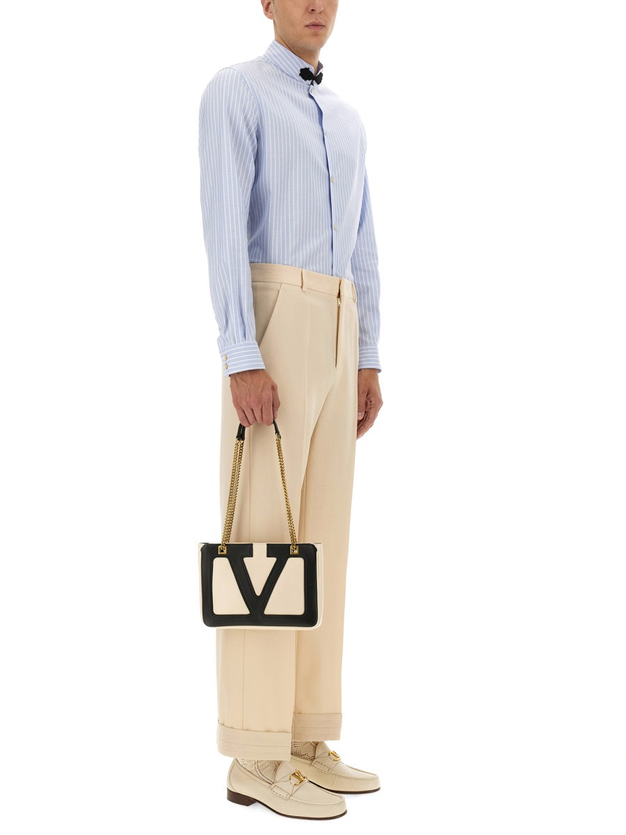 COTTON OXFORD SHIRT WITH TOGGLE