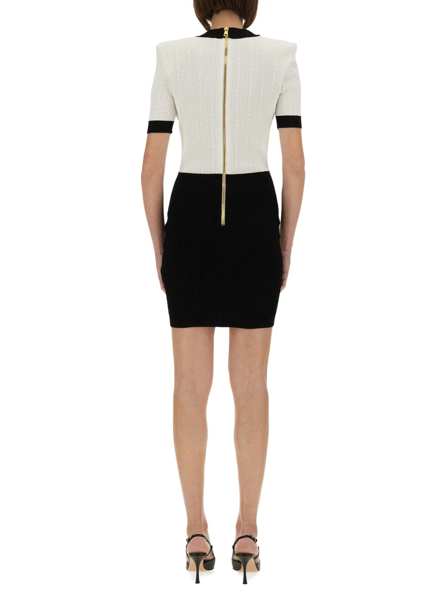 TWO-TONE "BODYCON" DRESS