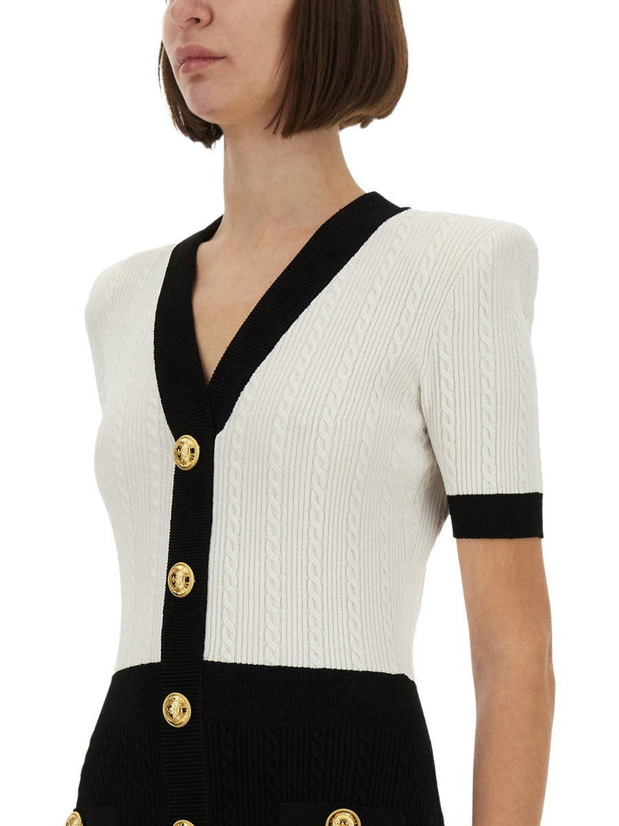 TWO-TONE "BODYCON" DRESS