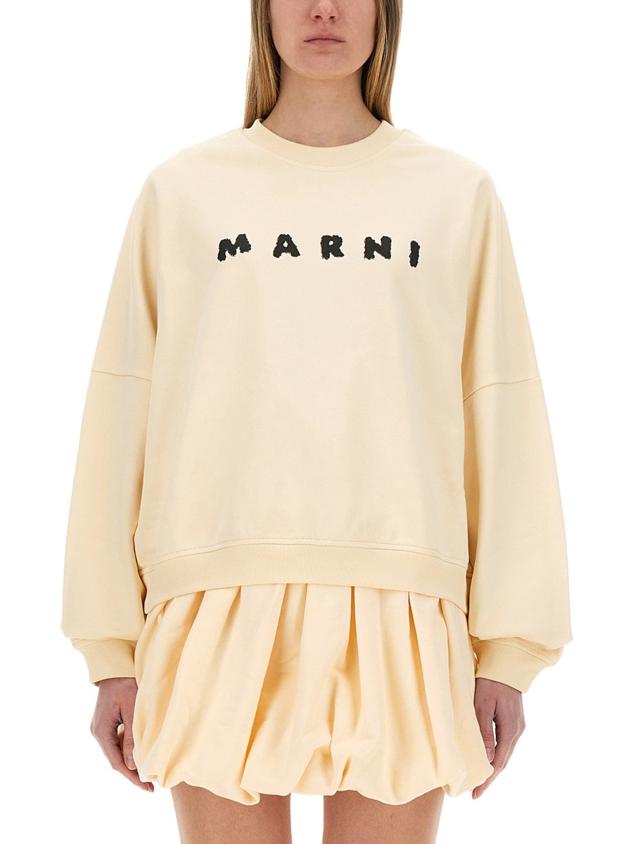 COTTON SWEATSHIRT WITH PRINT