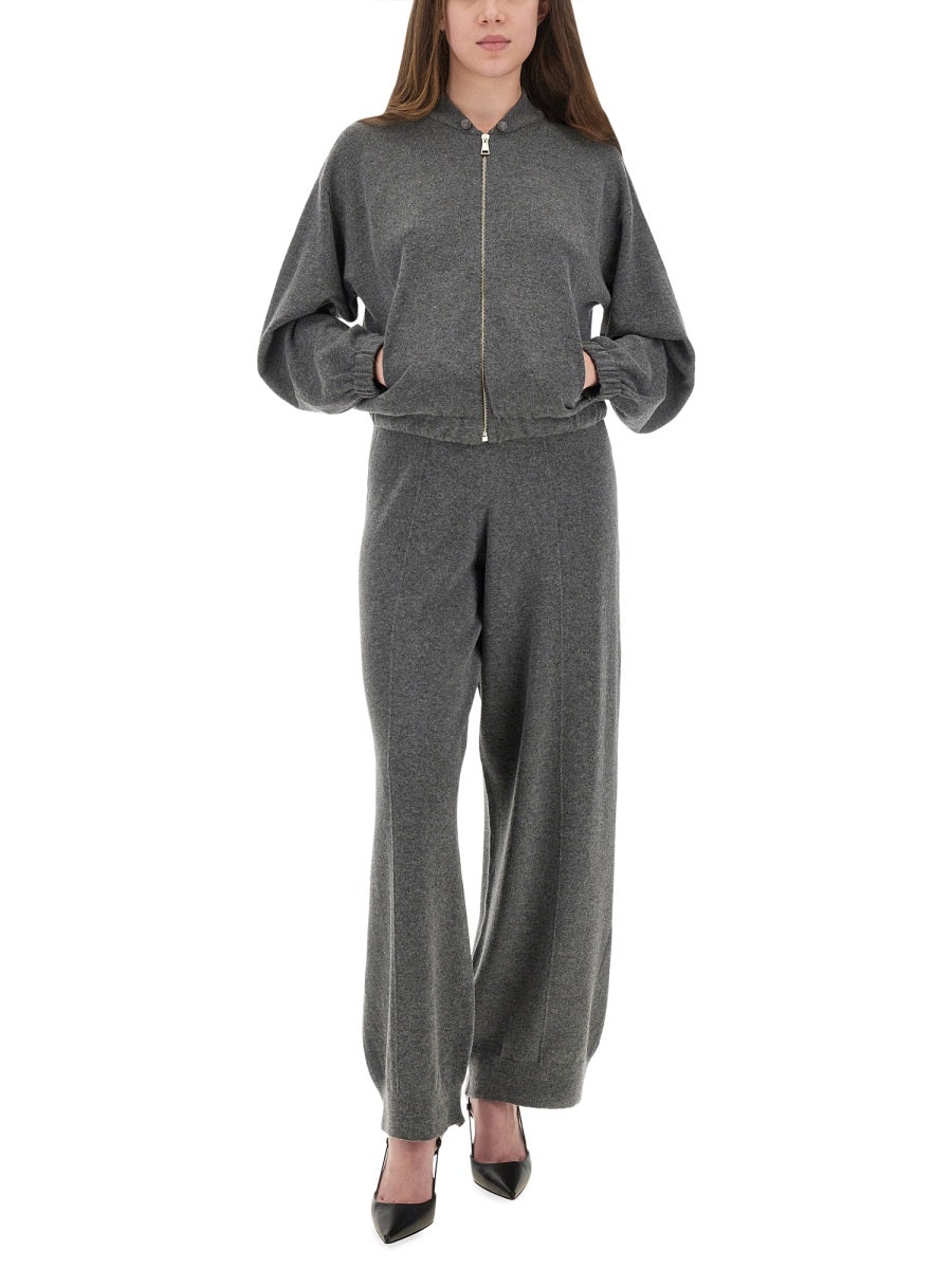 WOOL, SILK AND CASHMERE PANTS