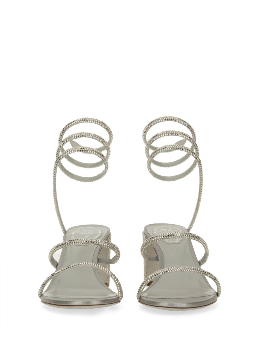 "CLEO" SANDAL WITH CRYSTALS