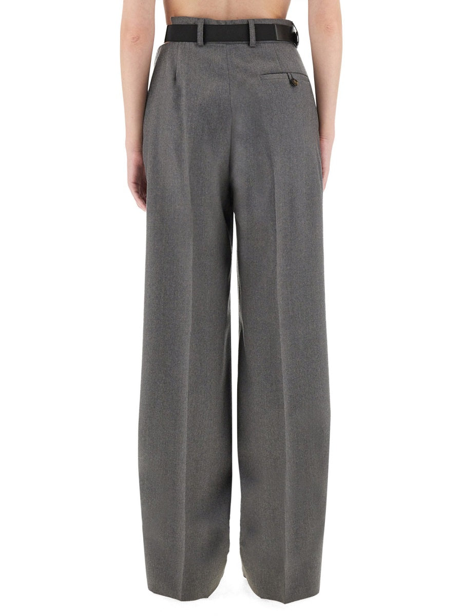 FLANNEL PANTS WITH BELT