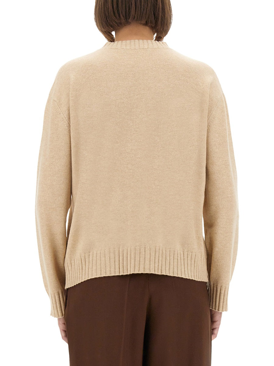 WOOL, SILK AND CASHMERE SWEATER