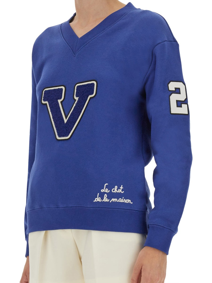 EMBROIDERED COTTON SWEATSHIRT