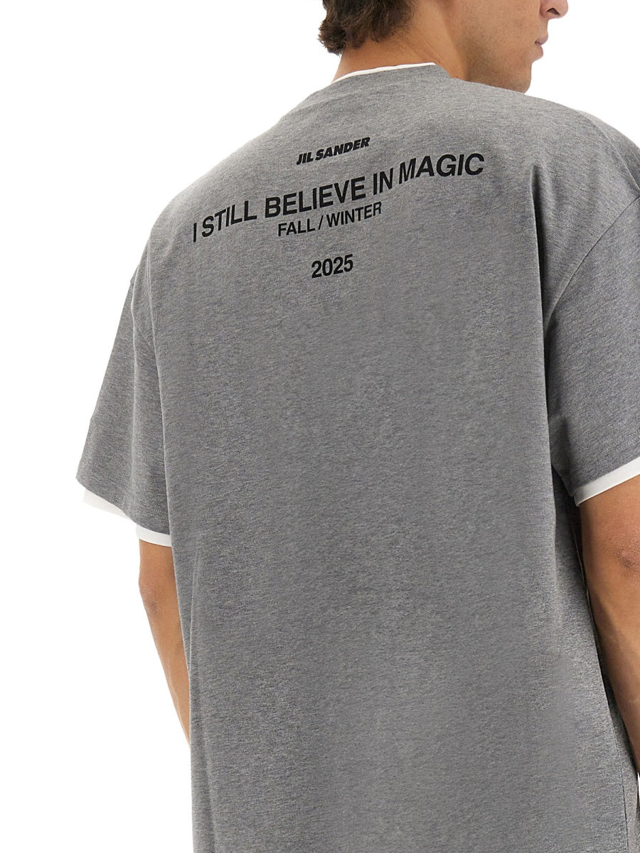 DOUBLE LAYER COTTON T-SHIRT
