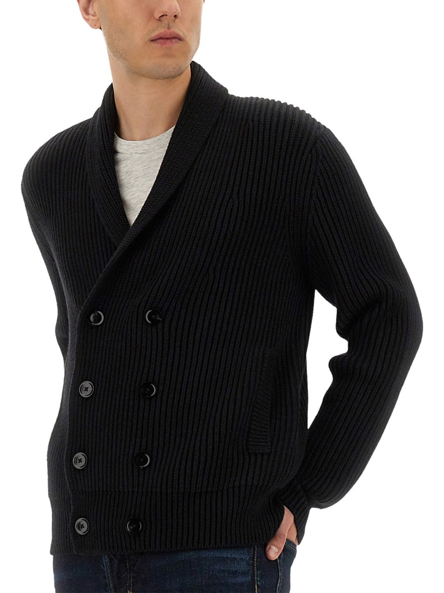 DOUBLE-BREASTED CARDIGAN