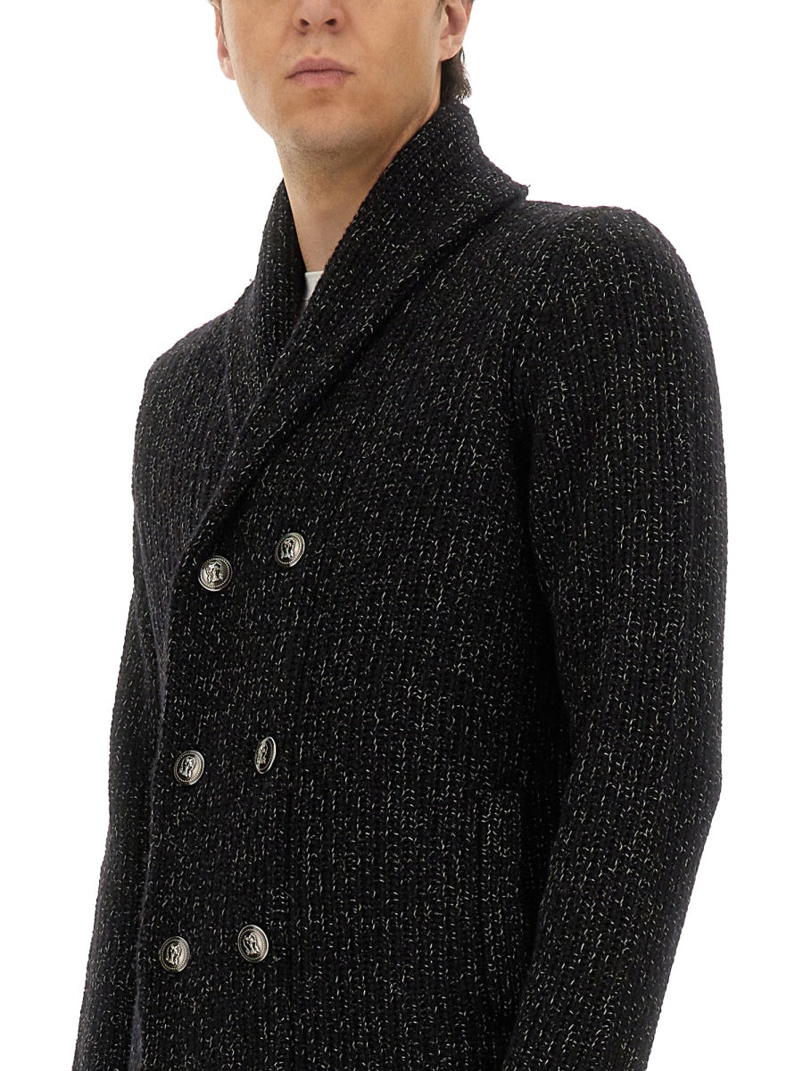 DOUBLE-BREASTED CARDIGAN